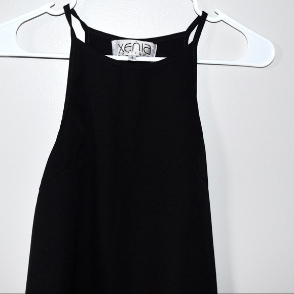 Xenia Black High Neck Tank Top - S - Picture 1 of 5